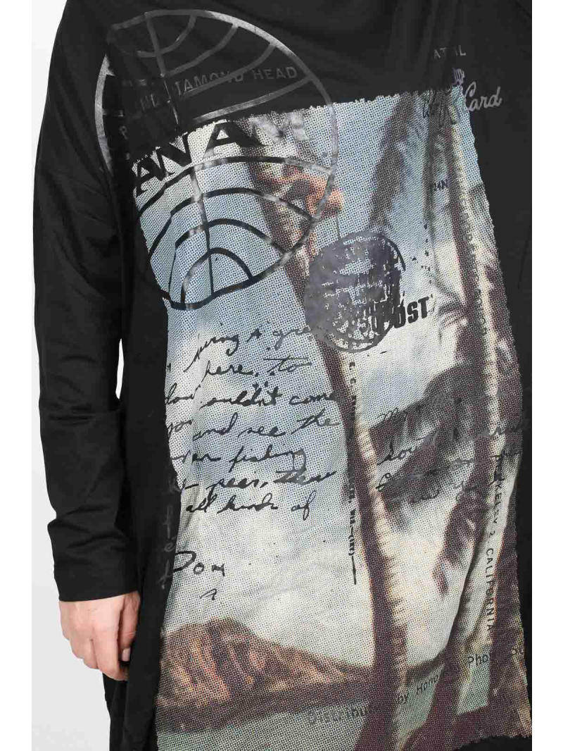 Bois rond DIP - Robe ballon élégante 100% coton avec impression - 2252300906