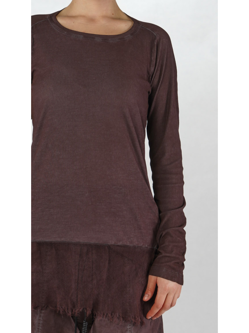 Rundholz DIP - Langärmeliges Rippenjersey Shirt - 2252340504