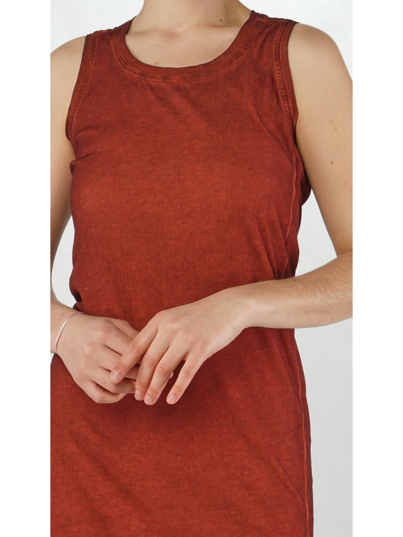 Rundholz DIP - Ärmelloses Rippenjersey Kleid - 2252340902