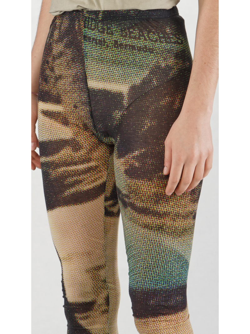 Rundholz DIP - Lyocell Seiden Jersey Leggings mit Allover Druck - 2252420201