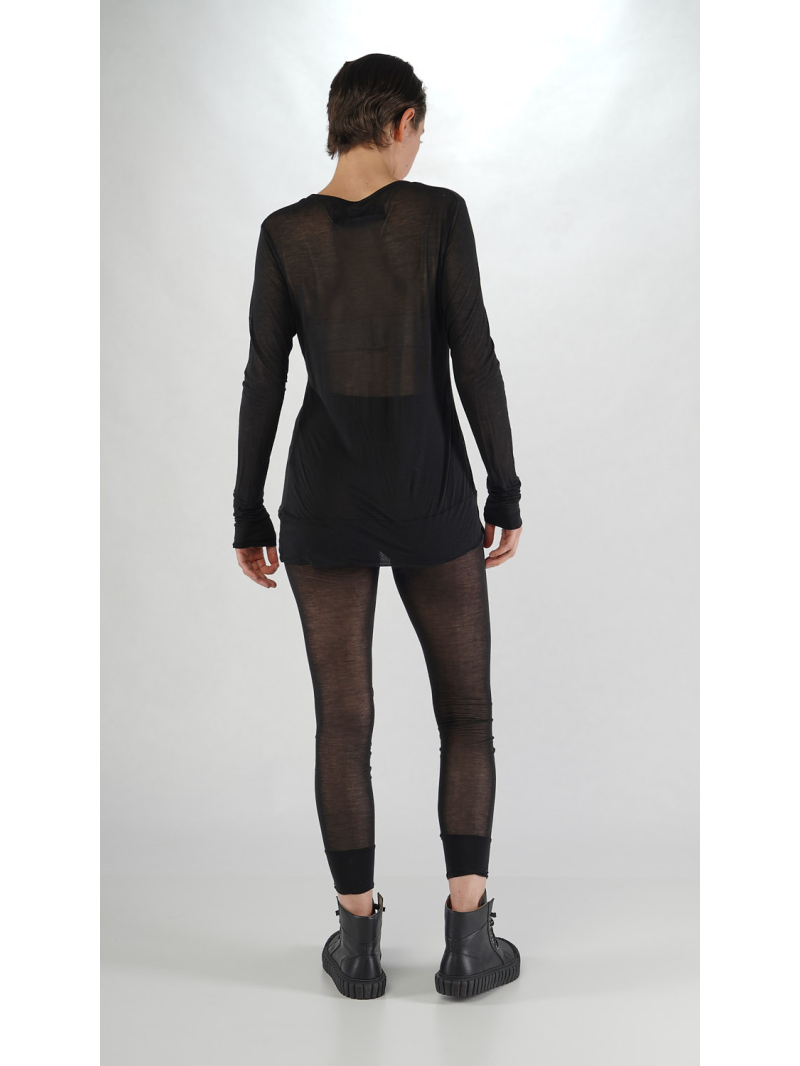 Rundholz DIP - Langärmeliges Lyocell Seiden Jersey Shirt - 2252420512