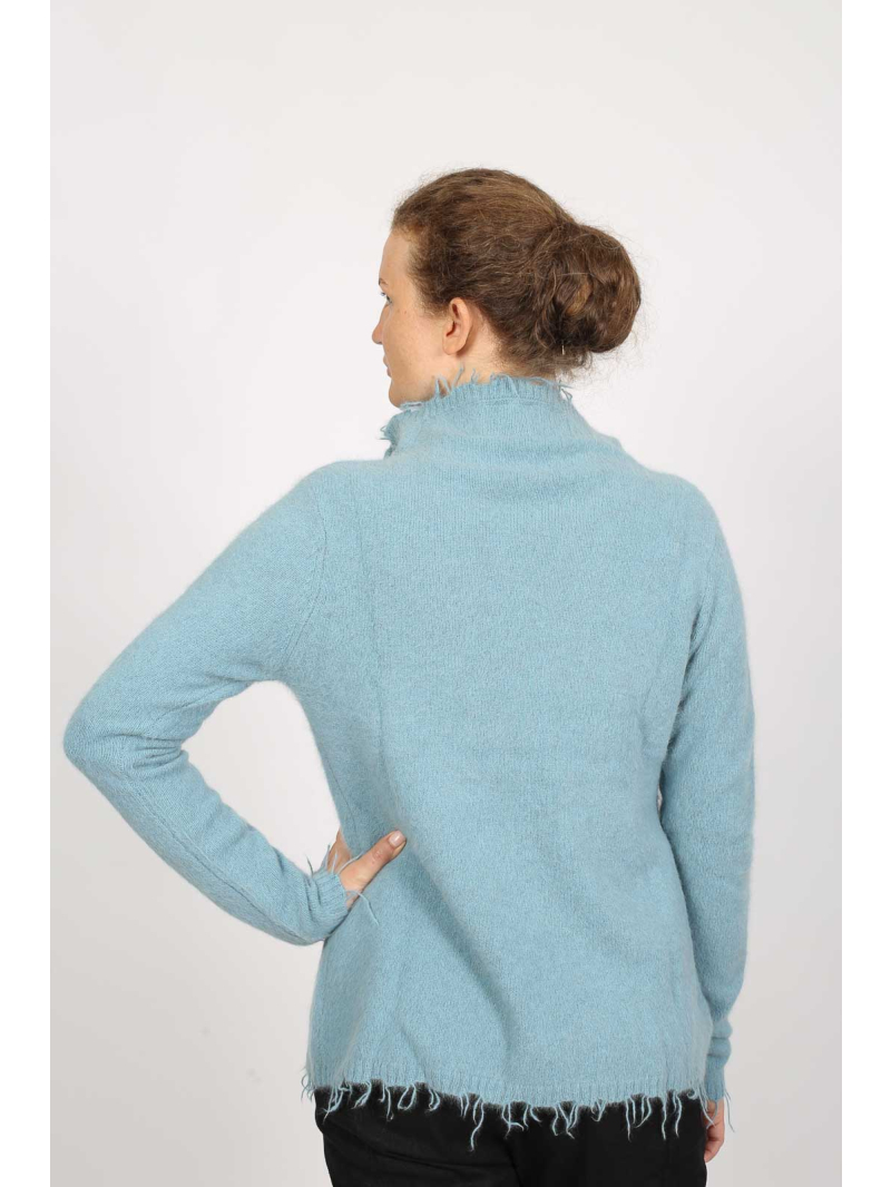 Rundholz DIP -  taillierter Pullover aus Fuchshaar-Seide - 2252440701