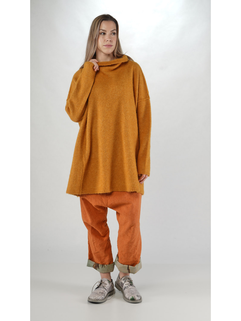 Rundholz DIP - Lange Alpaka Woll Stricktunika - 2252467003