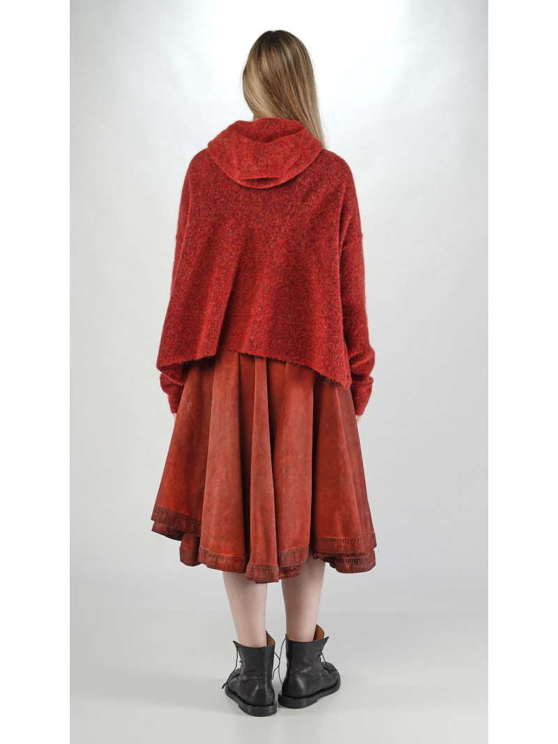 Rundholz DIP - Alpaka Woll Strickjacke mit Kapuze - 2252467104