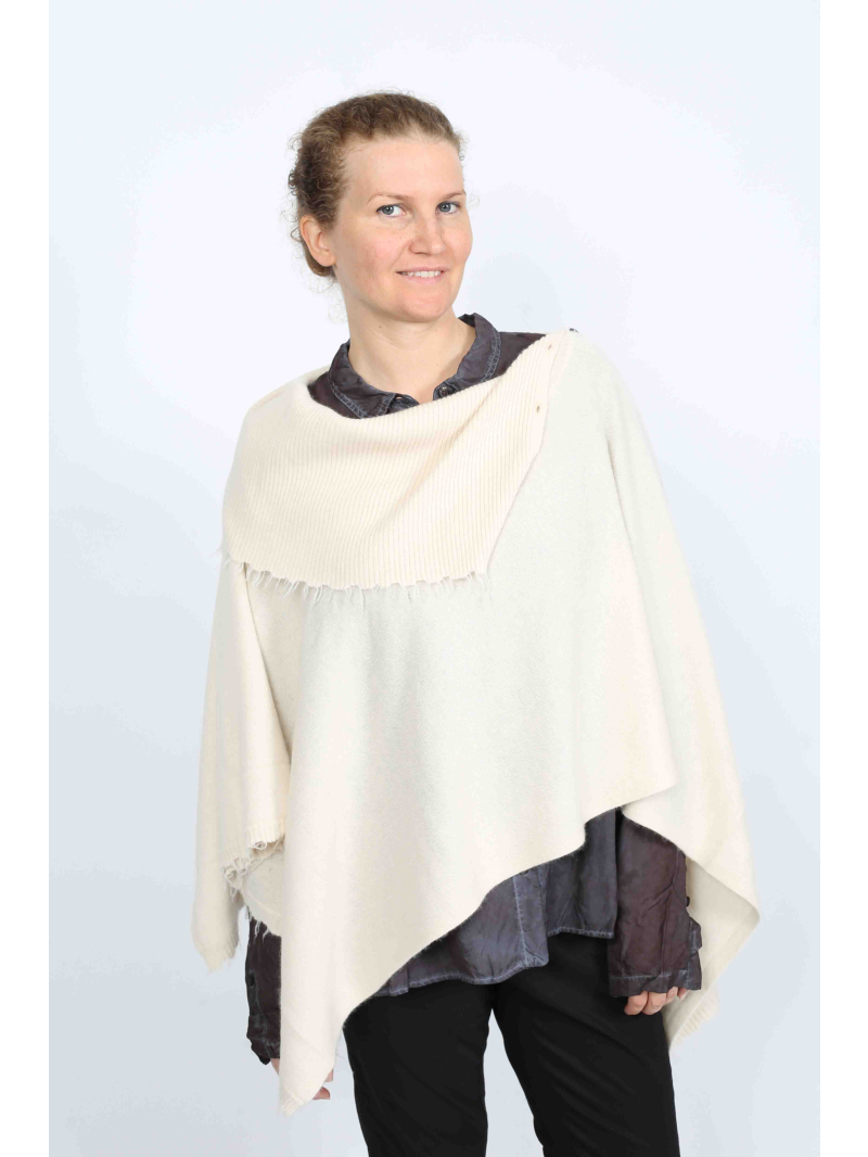 Bois rond DIP - Blouse en cupro avec ourlet asymétrique et détails de boutons - 2252470402