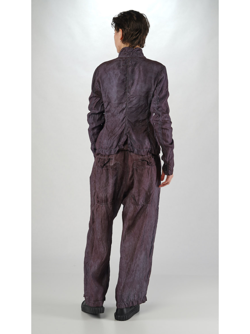 Bois rond DIP - Veste étroite bicolore en cupro - 2252471105