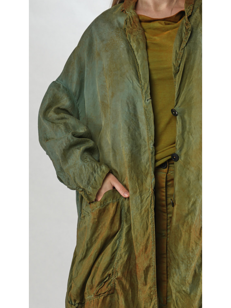 Rundholz DIP - Oversize Bicolor Cupro Mantel - 2252471206