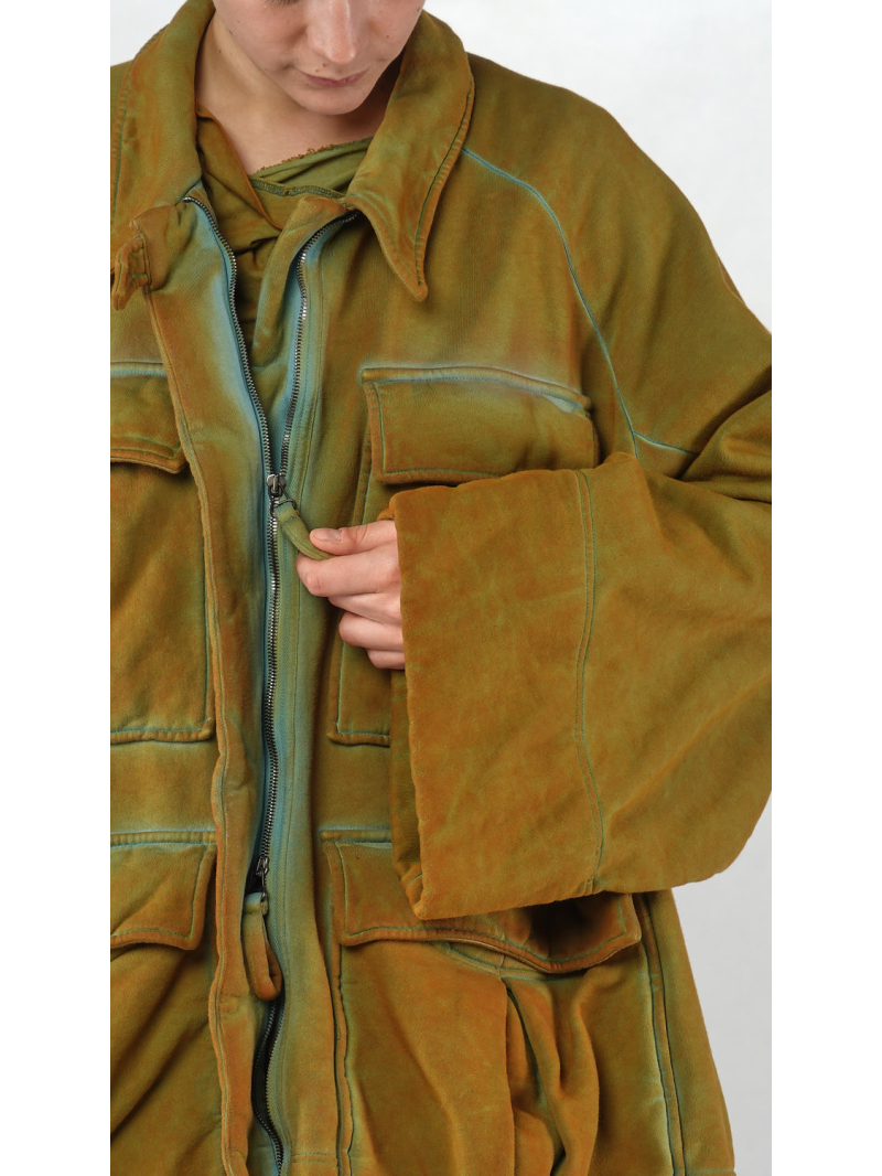 Bois rond DIP - Veste polaire bicolore droite - 2252501101