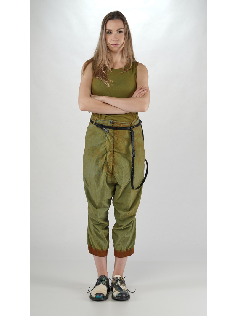 Bois rond DIP - Pantalon popeline bicolore en forme de tulipe - 2252530105