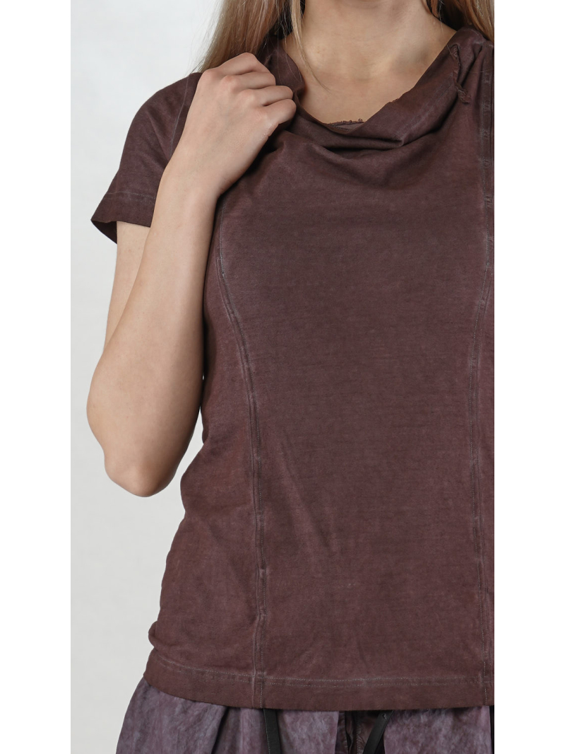 Rundholz DIP - T-shirt bicolore en jersey crêpe à manches courtes - 2252560502