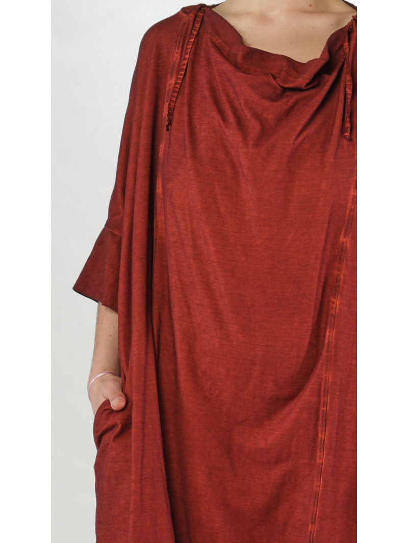 Rundholz DIP - Oversize Bicolor crepe Jersey T-shirt - 2252560506