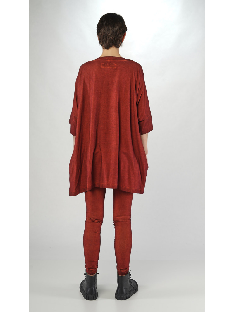 Rundholz DIP - Oversize Bicolor crepe Jersey T-shirt - 2252560506