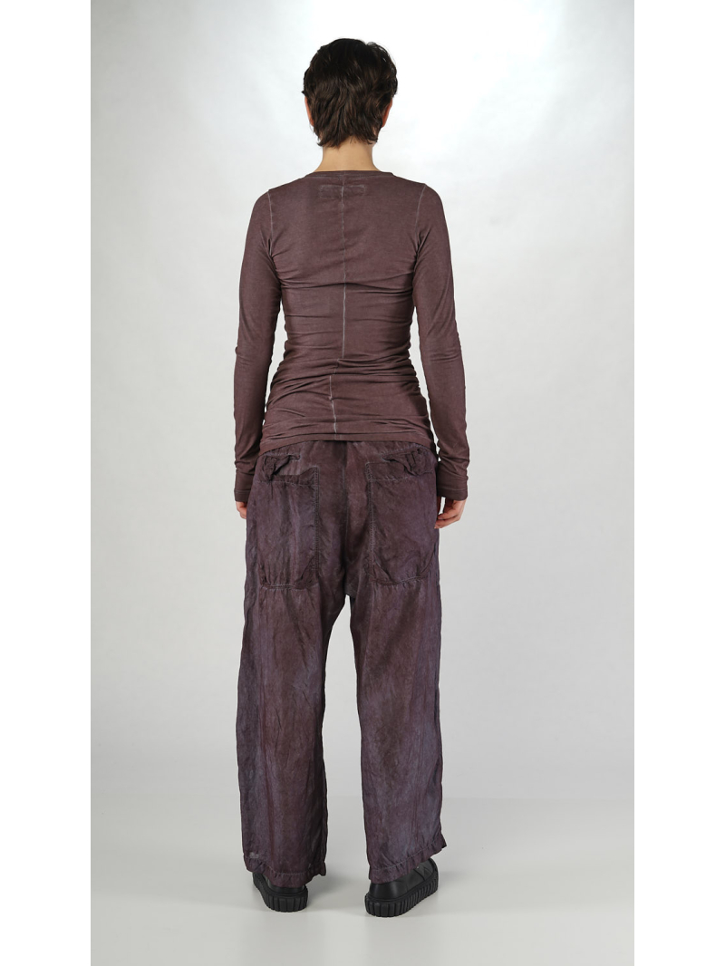 Rundholz DIP - Elegantes tailliertes Langarm-T-Shirt aus Baumwolle - 2252560507