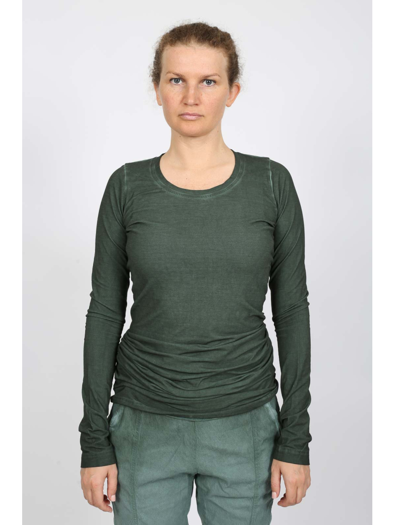 Rundholz DIP - Elegantes tailliertes Langarm-T-Shirt aus Baumwolle - 2252560507