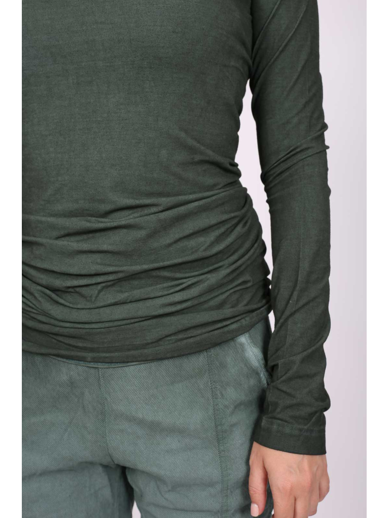 Rundholz DIP - Elegantes tailliertes Langarm-T-Shirt aus Baumwolle - 2252560507