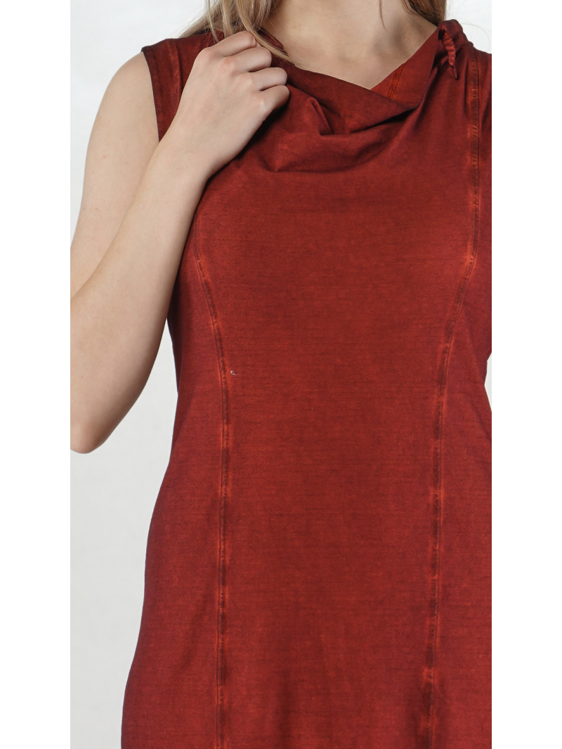 Bois rond DIP - Robe tubulaire bicolore en crêpe jersey - 2252560903