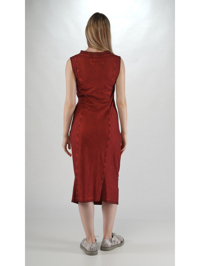 Bois rond DIP - Robe tubulaire bicolore en crêpe jersey - 2252560903