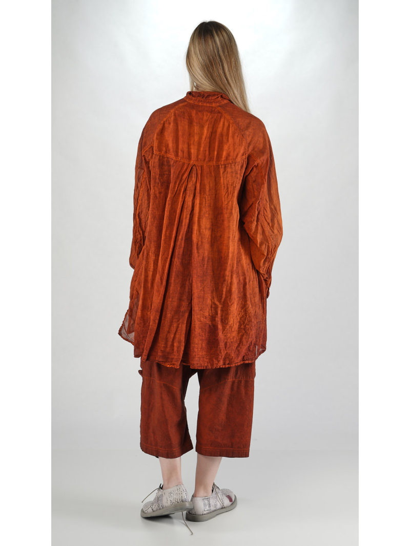 Rundholz DIP - Robe oversize bicolore en voile avec boutons - 2252580903