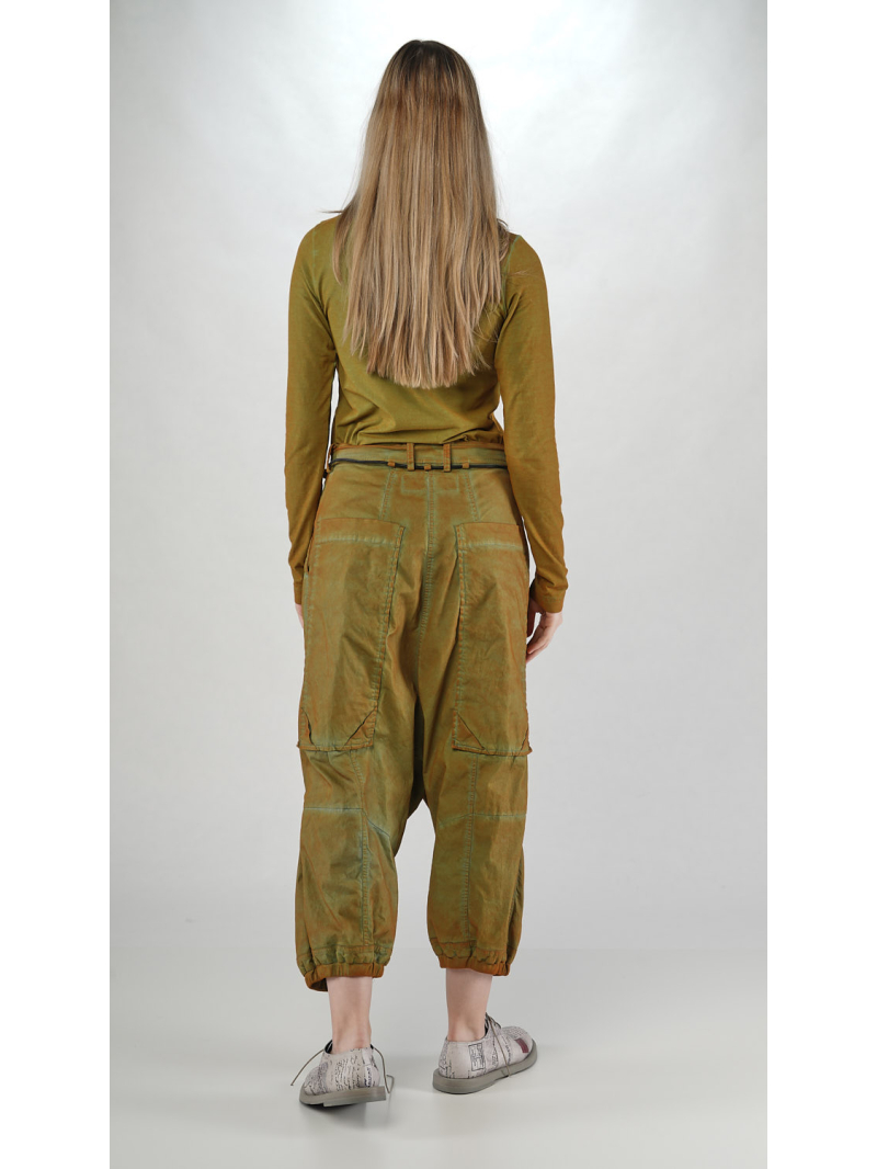 Bois rond DIP - Pantalon en serge bicolore en forme de ballon - 2252600107