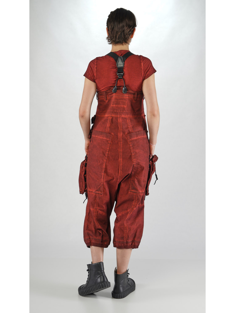 Rundholz DIP - Bicolor Ultra High Waist Twill Hose mit Hosenträgern - 2252600110