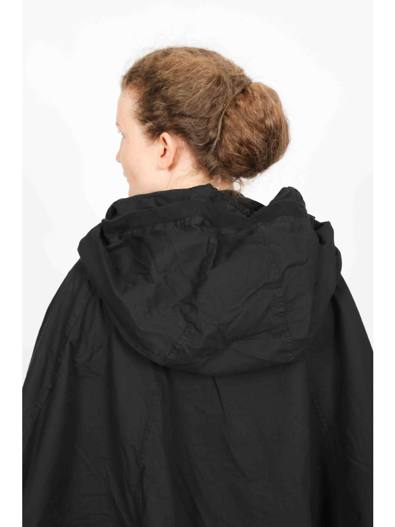 Rundholz DIP - Veste oversize en coton avec laçage en cuir et capuche - 2252601104