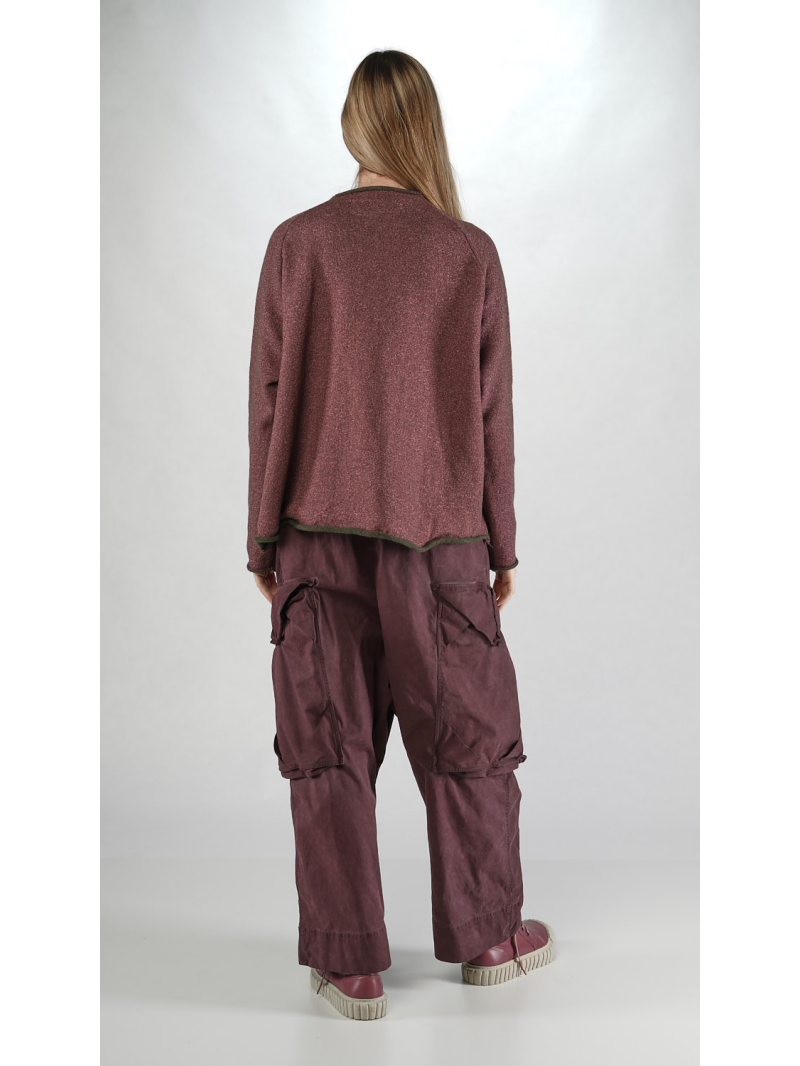 Rundholz DIP - Kurzer Woll mix Pullover mit Jaquard Motiv - 2252640701