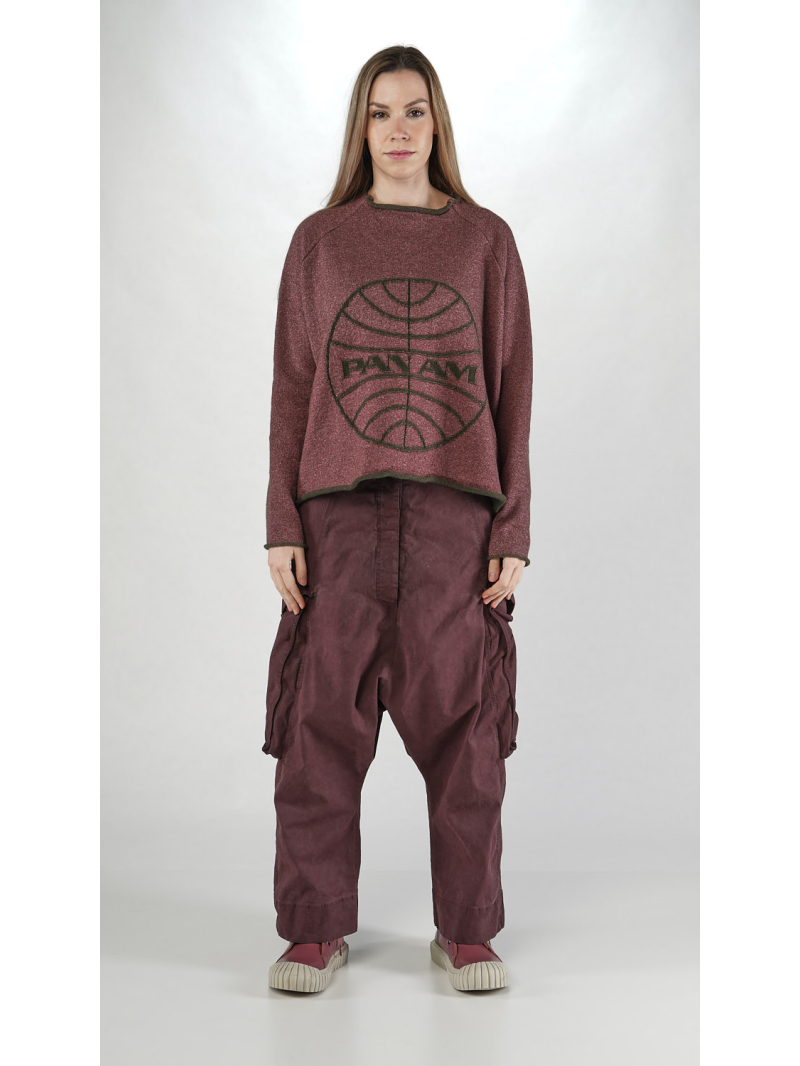 Rundholz DIP - Kurzer Woll mix Pullover mit Jaquard Motiv - 2252640701