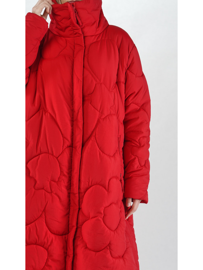 Rundholz Black Label - taillierter Mantel mit wattierter Applikation - 2253191201