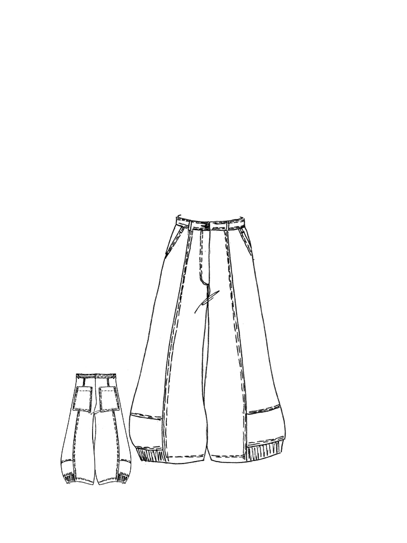 Rundholz Black Label - Ballonhose aus Baumwolle mit Stil - 2253200105