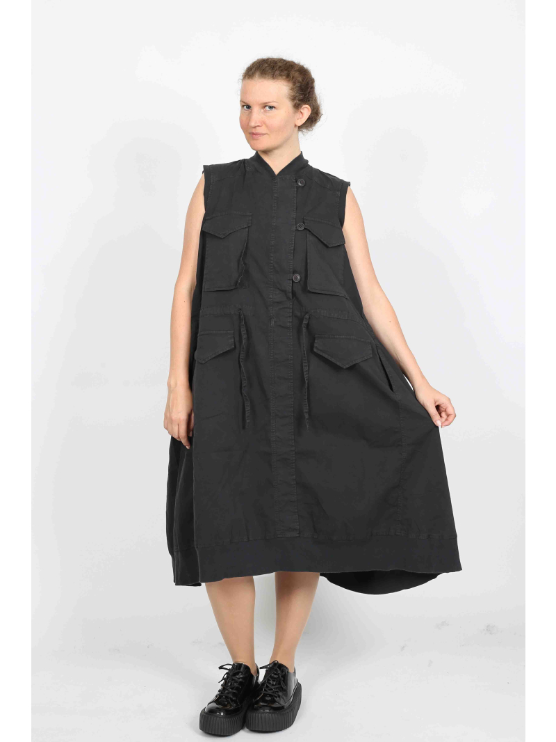 Rundholz Black Label - Elegantes ausgestelltes Kleid mit Stehkragen - 2253200903