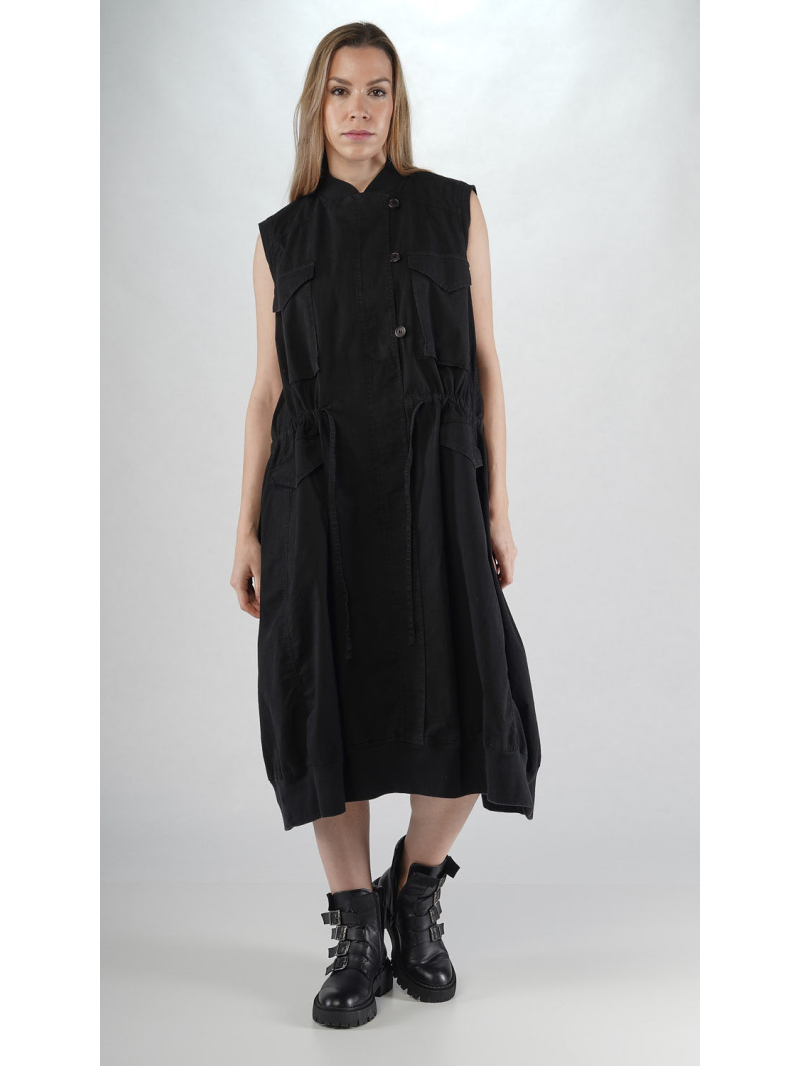 Rundholz Black Label - Elegantes ausgestelltes Kleid mit Stehkragen - 2253200903