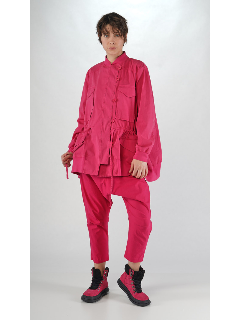 Rundholz Black Label - Trendige Ausgestellte Jacke aus Baumwolle mit Raffungen - 2253201101