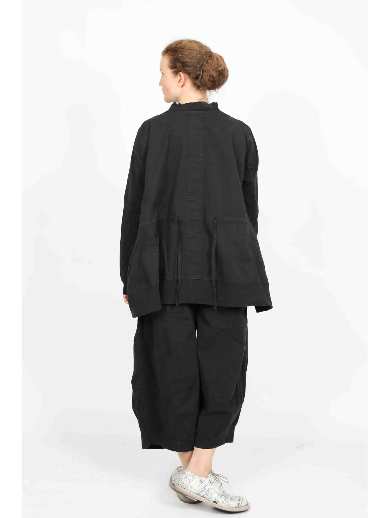 Rundholz Black Label - Trendige Ausgestellte Jacke aus Baumwolle mit Raffungen - 2253201101