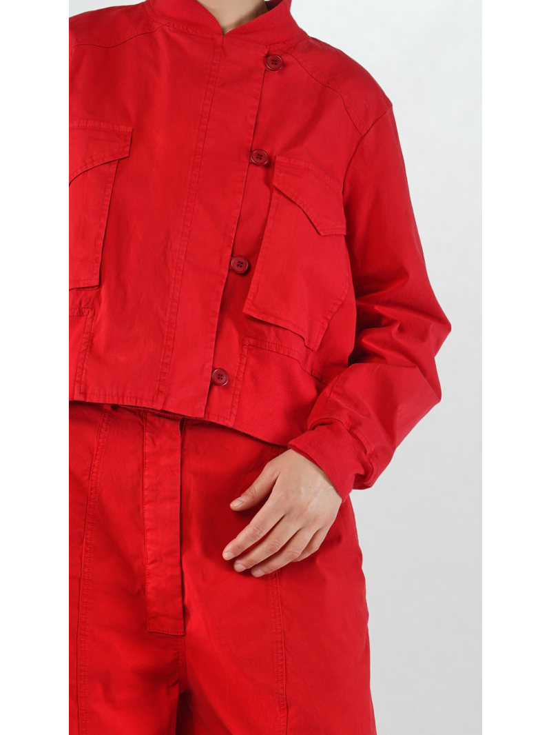 Rundholz Black Label - Ausgestellte Jacke aus Baumwolle mit Stehkragen - 2253201102