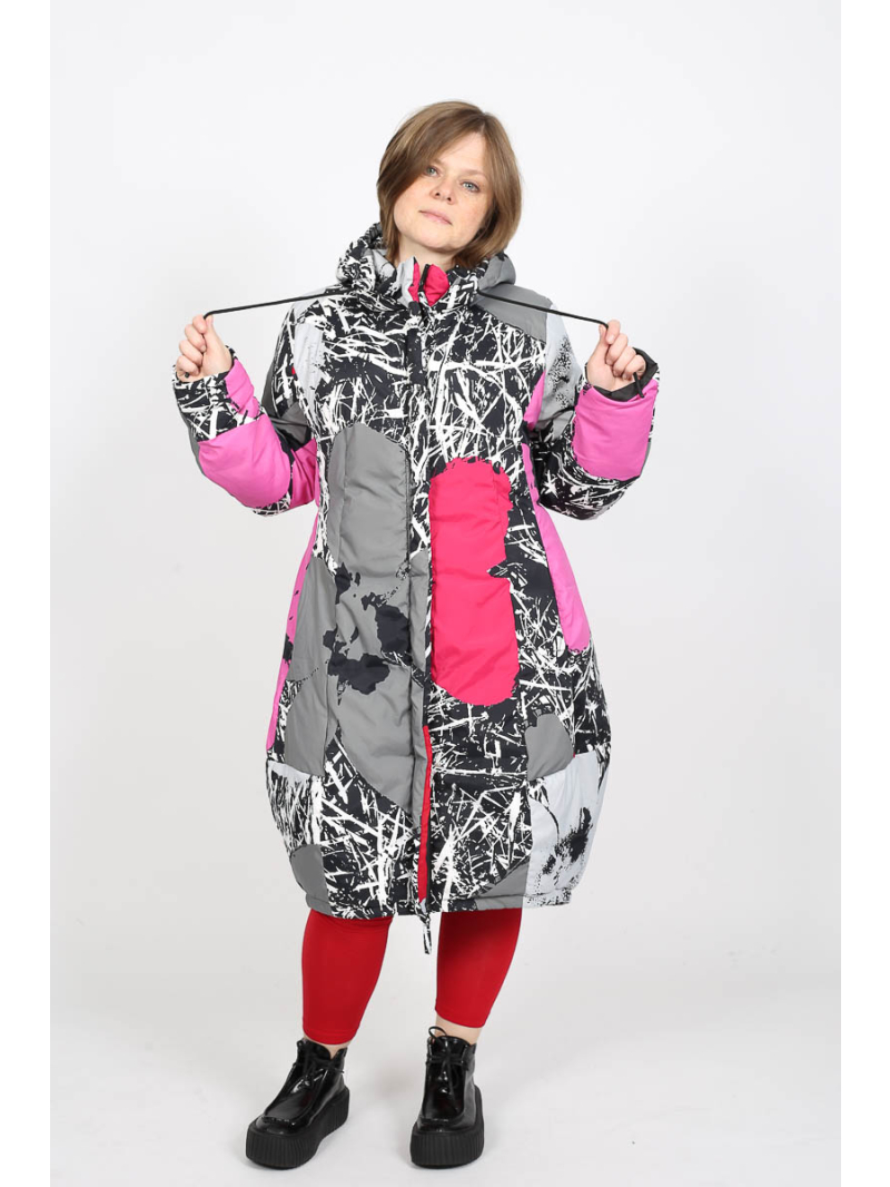 Rundholz Black Label - Ballonmantel mit Kapuze und Raffungen - 2253211203