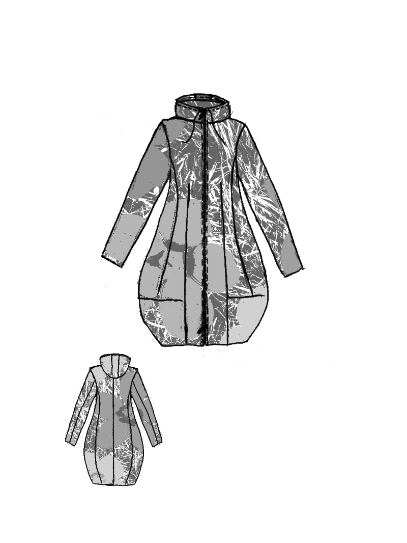 Rundholz Black Label - Ballonmantel mit Kapuze und Raffungen - 2253211203