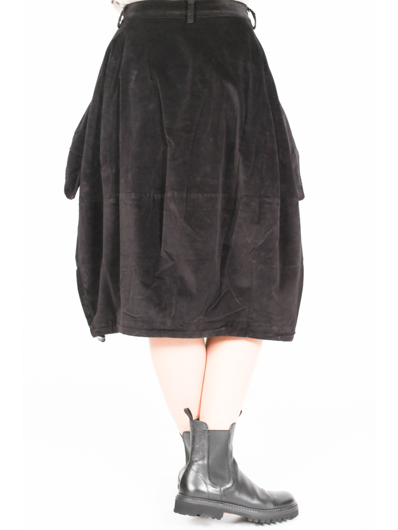 Rundholz Black Label - Black Label Ballonrock aus Baumwolle mit Detailkräuselung - 2253230306