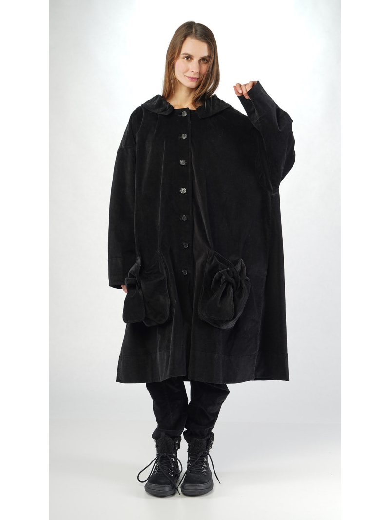 Rundholz Black Label - Oversize Baumwoll-Mantel mit Abgestepptem Design - 2253231203