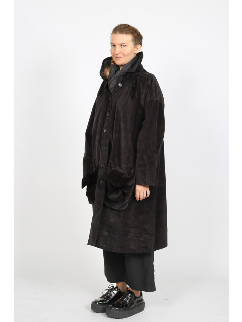 Rundholz Black Label - Oversize Baumwoll-Mantel mit Abgestepptem Design - 2253231203