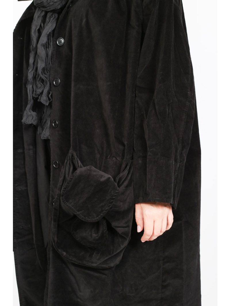 Rundholz Black Label - Oversize Baumwoll-Mantel mit Abgestepptem Design - 2253231203