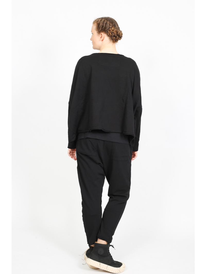 Rundholz Black Label - Oversize Baumwoll-T-Shirt mit Offenen Schnittkanten - 2253250501