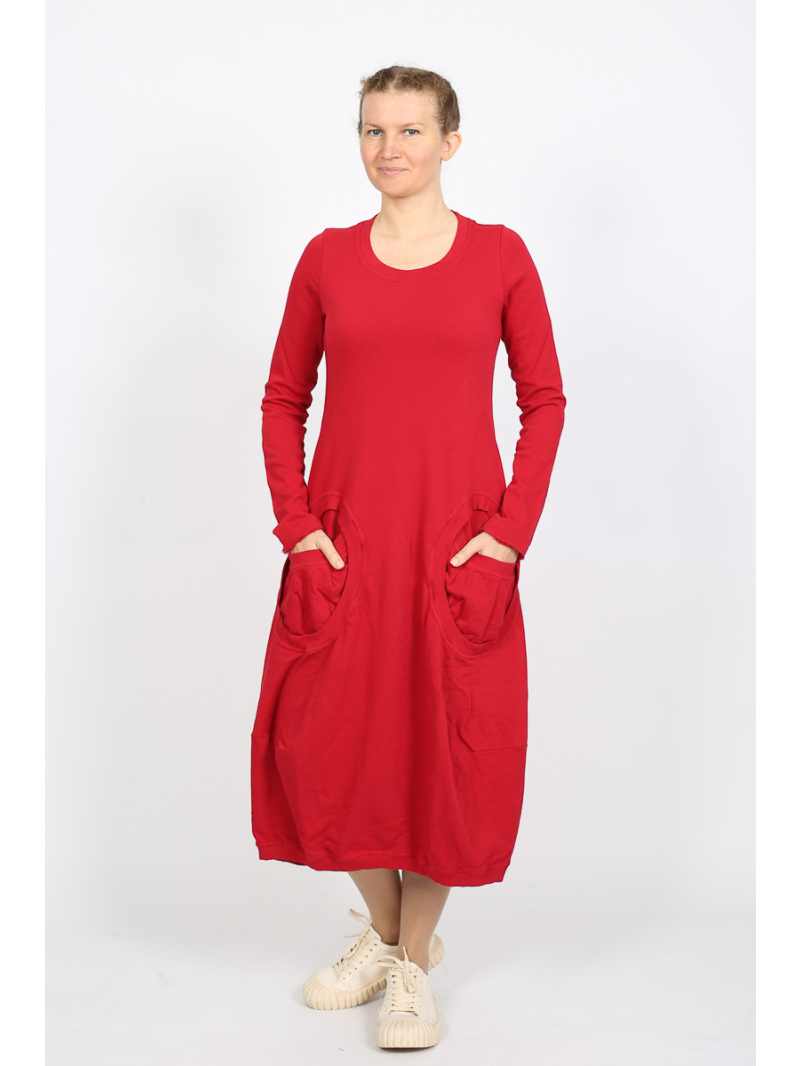 Rundholz Black Label - Ballonförmiges Baumwollkleid mit Offener Schnittkante - 2253250907