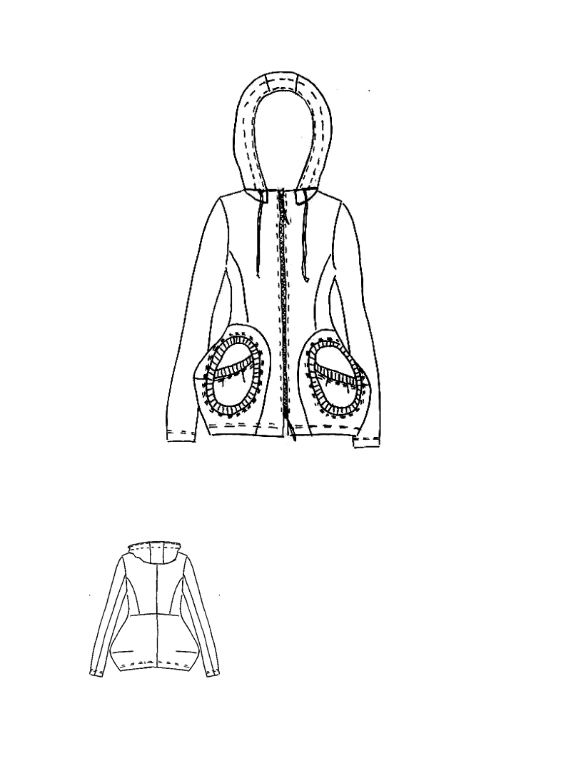 Rundholz Black Label - Stilvolle Ballonjacke aus 100% Baumwolle mit Kapuze - 2253251104