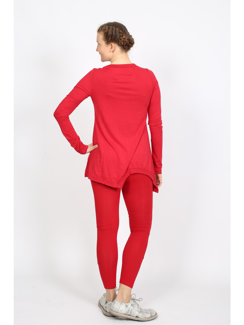 Rundholz Black Label - Asymmetrisches Longsleeve-T-Shirt aus Lyocell und Baumwolle - 2253260501