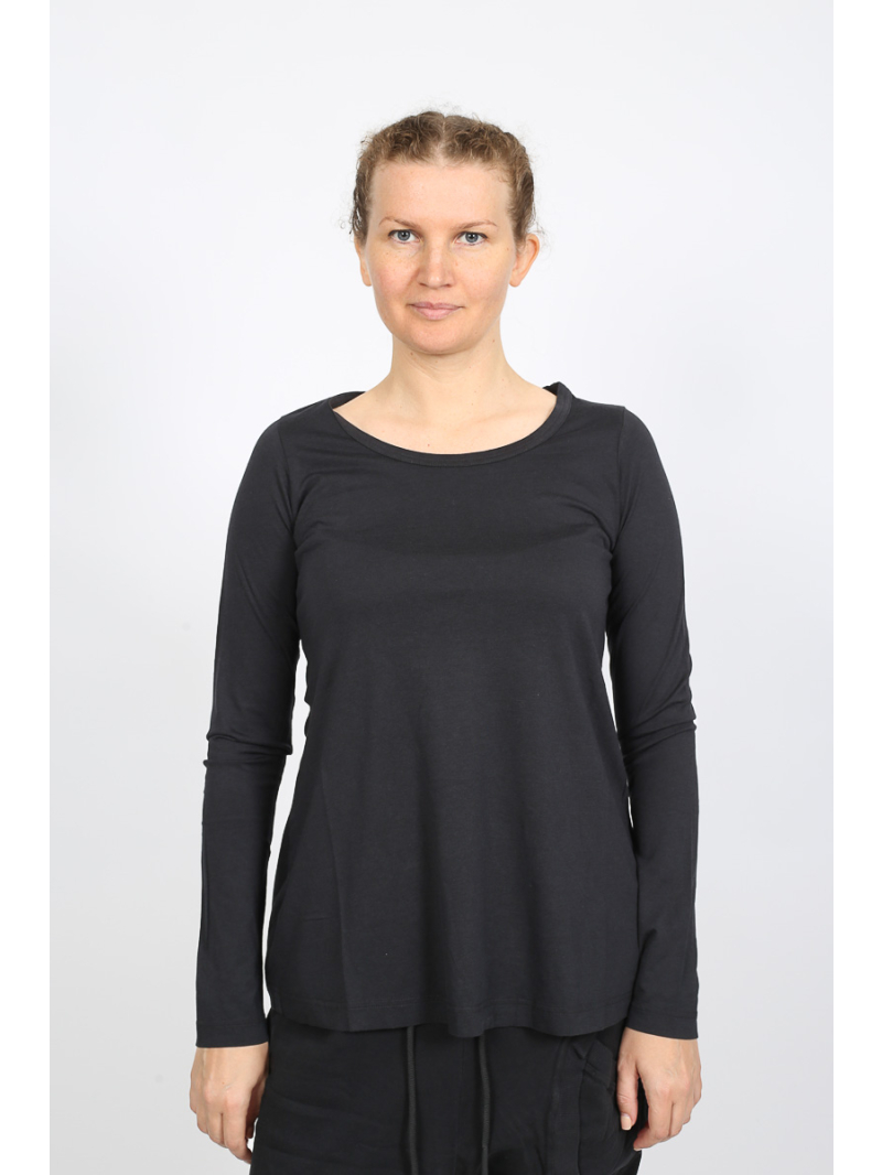 Rundholz Black Label - Elegantes Langarm-T-Shirt aus Lyocell und Baumwolle - 2253260506