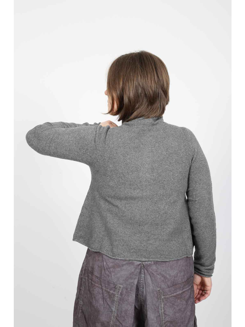 Rundholz Black Label - Strickjacke mit Jacquard-Muster und Rollkragen - 2253277103