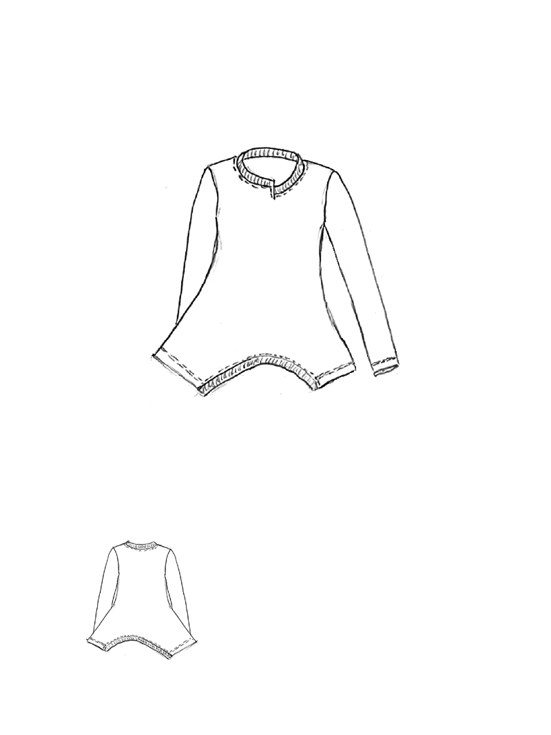 Rundholz Black Label - Black Label Ausgestelltes Baumwoll-T-Shirt mit Asymmetrie - 2253290526