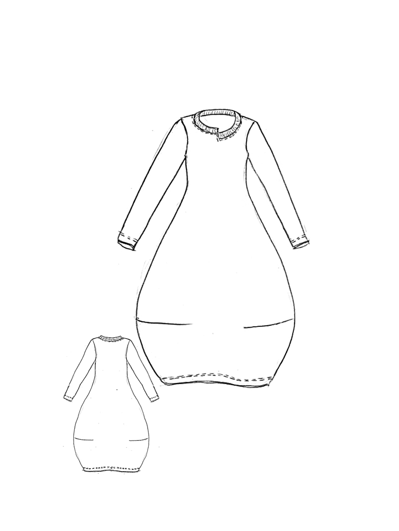 Rundholz Black Label - Schmales French Terry Kleid - 2253290927