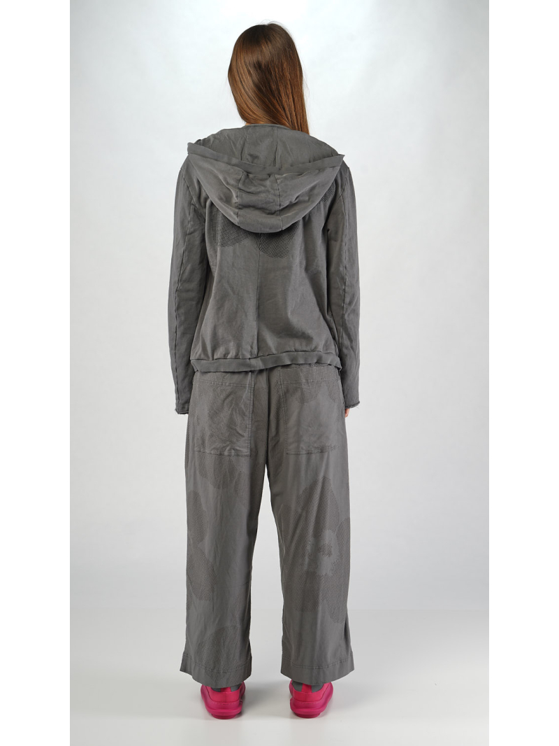 Rundholz Black Label - Ausgestellte French Terry Jacke mit 3d Druck - 2253291115