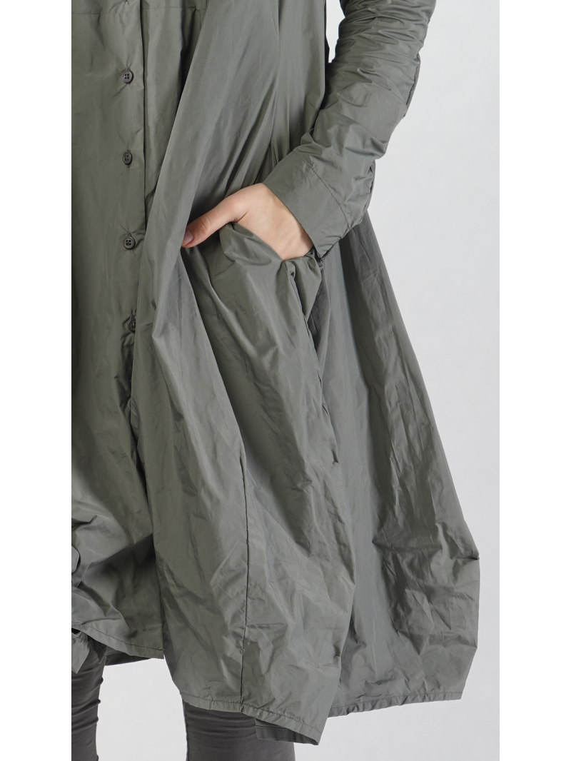 Rundholz Black Label - Memory Crash Kleid mit Knopfleiste - 2253300906